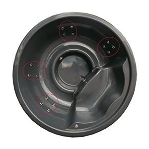 Individuelle Düsenplatzierung möglich