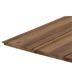 Kefélt hőkezelt fa burkolat